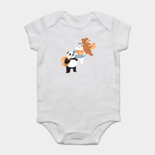 we bare bears Baby Bodysuit